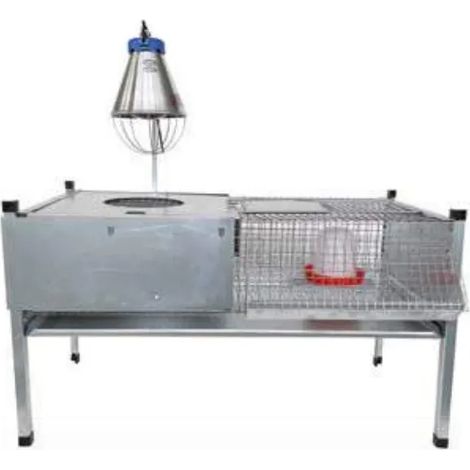 Cage pour rongeur 100109 galvanisée chaude 100x50x25/60 cm – Résistante à la corrosion – Structure solide pour sevrage – 10kg – Rocila