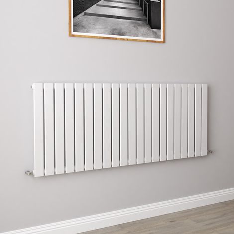 AICA Flat Panel Radiator Designer Central Heating Horizontal 600x1428mm Single White (1/5)