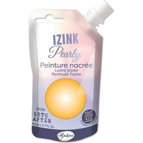 Peinture - Izink - Pearly - Or - 80ml - Nacrée, Acrylique, Multi-supports