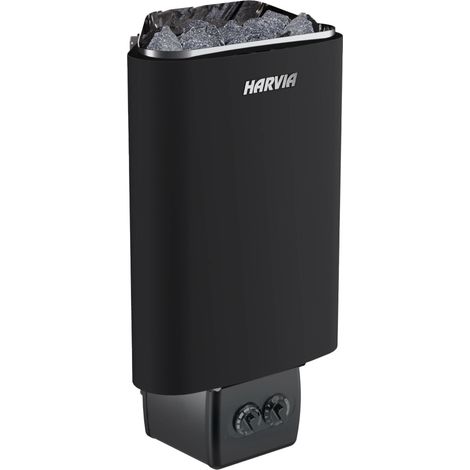 Harvia Delta D29 2,9 kW Black Saunaofen mit integrierter Steuerung Schwarz (1/2)