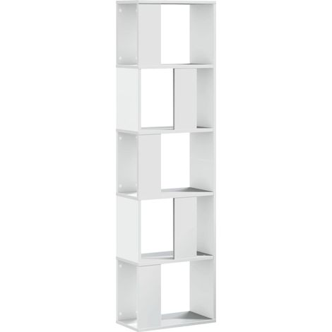 Maison Exclusive - Bücherregal 5 Böden Weiß 45x23,5x162,5 cm Holz