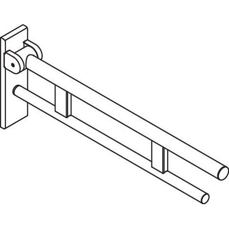 Stützklappgriff Duo L=700mm, matt geschliffen (1/3)