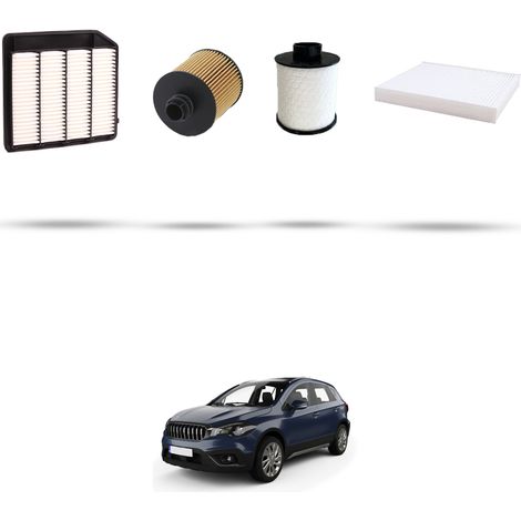 Kit tagliando 4 filtri compatibile con Suzuki Sx4 S-Cross 1.4T 103kw Dal 2016 (1/5)