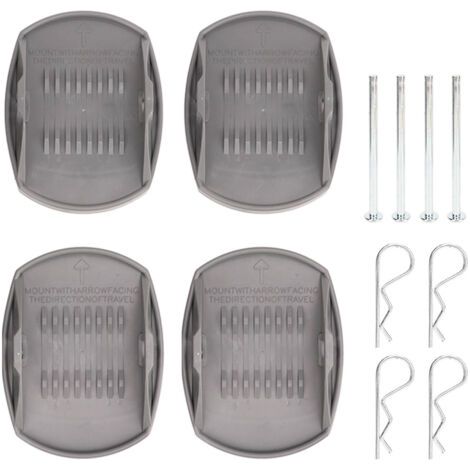 TIKATARER RV Jack Pads, 4PCS ABS Metal RV Stabilising Pads avec Accessoires Blocs de Stabilisateur pour Caravan. (1/5)