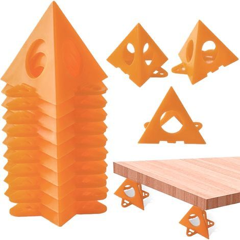 Support de cône en plastique ABS, 10 pièces, peinture pyramide montante pour portes d'armoires et meubles (1/5)