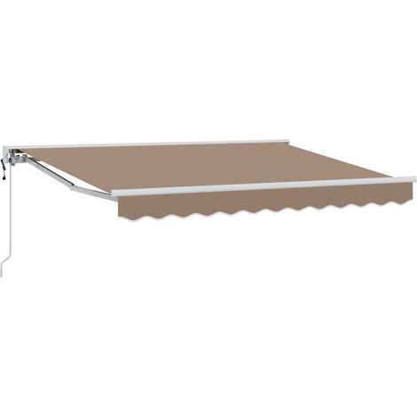 Tenda retrattile Tortora 4 x 2 m Poliestere e Alluminio vidaXL (1/5)