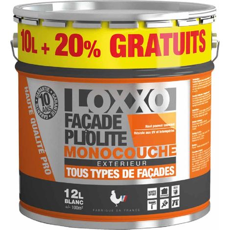Pliolite-Einfarbenfarbe für alle Arten von Außenfassaden 12l - Loxxo