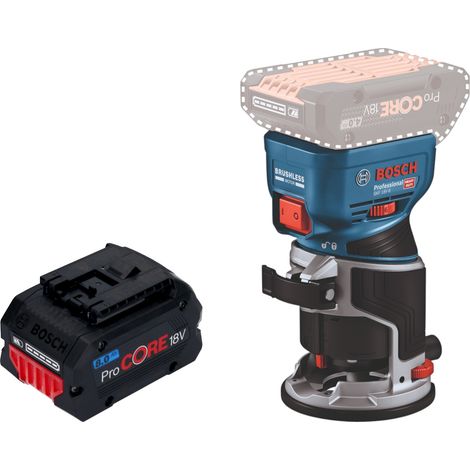 Bosch GKF 18V-8 Posa professionale per bordi a batteria 18 V 8,0 mm senza spazzole + 1x batteria ricaricabile ProCORE 8,0 Ah - senza caricabatterie