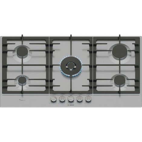 Bosch Serie 6 PCR9A5I90 Gas Kochfeld Edelstahl 915 mm 12500 W
