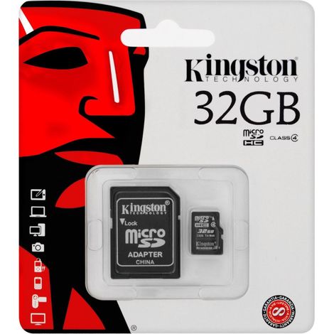 Trade Shop - Kingston Micro Sd 32 Gb Microsd Clase 4 Sdhc Tarjeta De Memoria Smartphone -