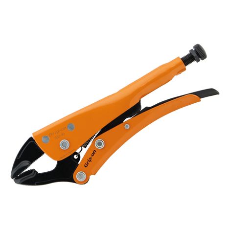 Pince GRIP-ON avec mâchoires fendues de 205 mm, construction robuste et adaptable aux profils. (1/2)