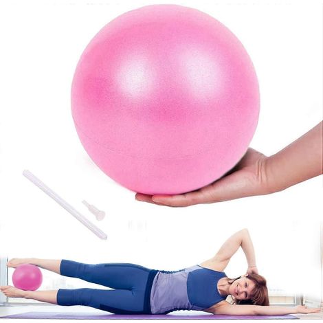 Ballon de Pilates, ballon de yoga antidérapant et anti-éclatement pour le fitness (rose) (1/5)
