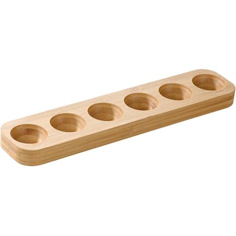 Eierhalter aus Holz, rustikale und einzigartige Aufbewahrungsmöglichkeit, Eierablage für die Küchentheke, Eierbehälter, Regal für Schränke, Speisekammern.-6 hole (1/5)