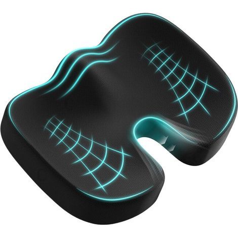 Coccyx Cushion Memory Foam Seat Cushion Ergonomic Cushion for Office Car Wheelchair (1/4)