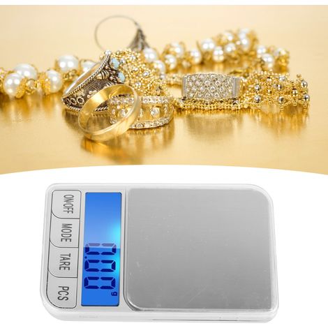 Balance Électronique de Poche 100g/0.01g Mini Balance Gramme Précision LED pour Bijoux Aliments Médicaments Portable (1/5)