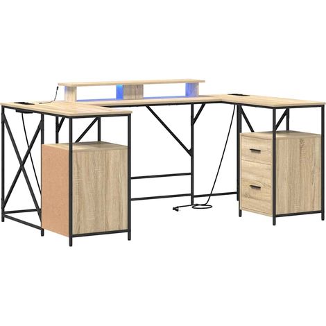 Maison Exclusive - Schreibtisch Sonoma-Eiche 182 x 101 x 87,5 cm