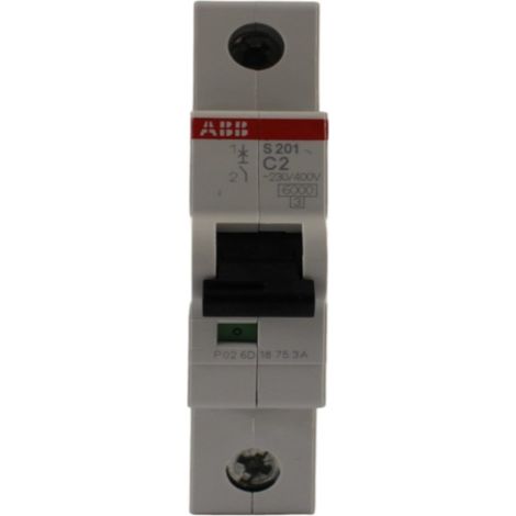 ABB 2CDS251001R0024 S201-C2 Interruttore magnetotermico 1 polo 2 A 230 V (1/3)