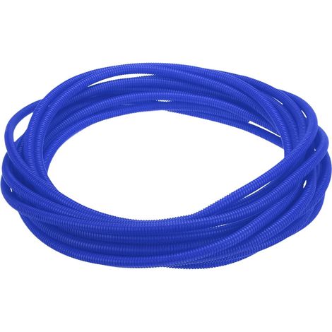 Gaine Fendue pour Câbles 3/8"(10mm) DI 50FT(15m) Gaine Protectrice Résistante À La Chaleur Et Au Froid -40F À 257F Conduit Flexible en Plastique Électriques, Bleu (1/5)