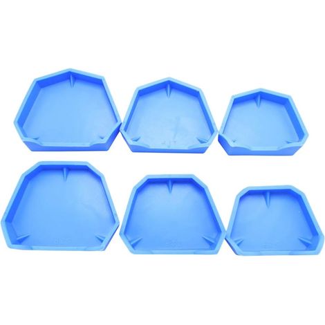 HEALIFTY Modèle de laboratoire dentaire à base de plateau en silicone, ancienne base moulée sur du plâtre 6pcs (1/5)