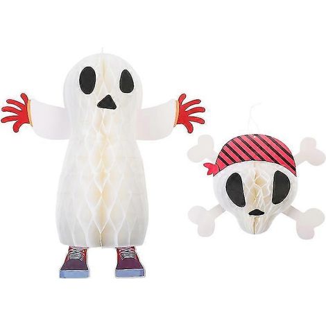 2 esqueletos de Halloween para decoración de Halloween (1/3)