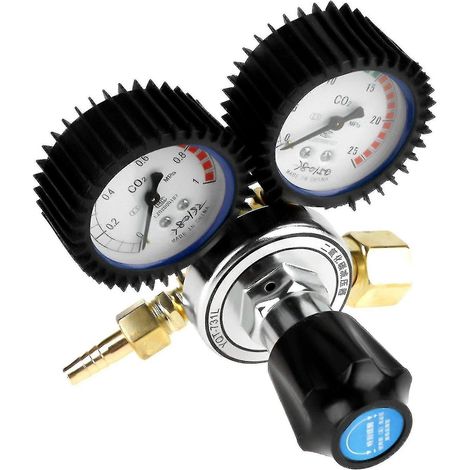 Régulateur de pression CO2, régulateur de bouteille de gaz CO2, réducteur de pression G5/8 pour soudage au dioxyde de carbone, pour le soudage, le découpage et autres procédés au gaz. (1/3)