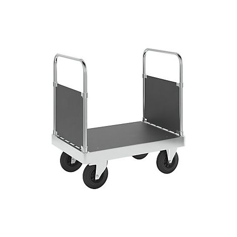 Kongamek  Carrello a pianale zincato JUMBO  con 2 sponde sui (1/3)