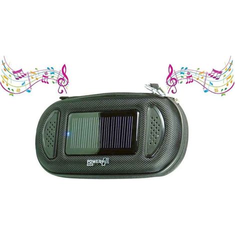 Estuche con altavoz solar y batería externa POWERplus Jaguar. (1/3)