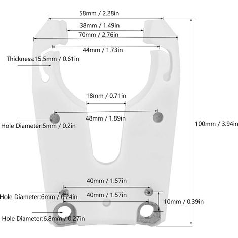 Pince Porte-Outils à Bois ISO30 Griffe de Fourche à Berceau pour Centre d'Usinage CNC Machines-Outils de Gravure sur Bois, Outil de Travail du Bois(5 Pcs) MOONSTARS (1/4)