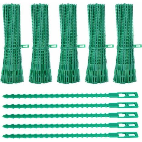 Fascette per piante, confezione da 600 fascette, fascette da giardino regolabili da 23 cm, fascette flessibili in plastica per sostenere i pomodori. (1/5)