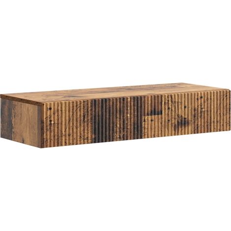vidaXL Table d'appoint murale Bois ancien 87,5 x 34,5 x 17 cm