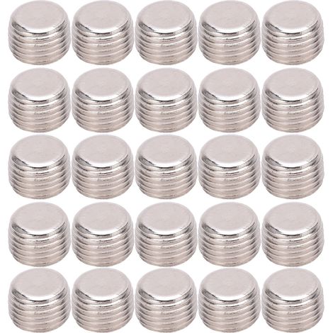 25 Bouchons à vis hexagonaux en fer pour connecteur pneumatique 1/4 pouce, pièces de fixation 331, matériel de plomberie (1/5)