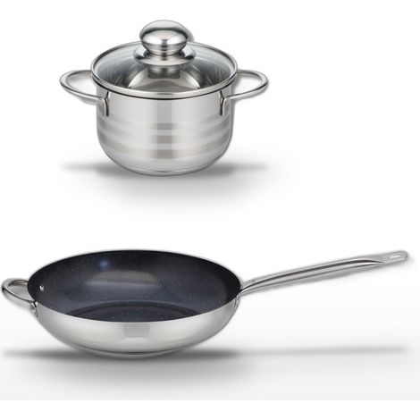Lot Poêle 32cm & Faitout 14cm Elo Profi Therm Platinum (1/5)