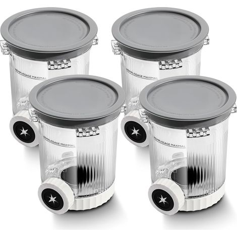 Set di 4 contenitori di ricambio per gelatiera Ninja NC700 e 701, accessori per gelatiera, lavabili in lavastoviglie. (1/3)