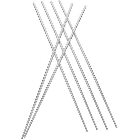de 3 paires de baguettes métalliques pour la cuisson et le (1/5)