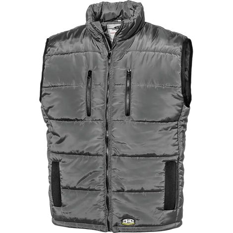 SIR SAFETY SYSTEM KENDO Gilet de travail anti-froid rembourré gris foncé Taille S