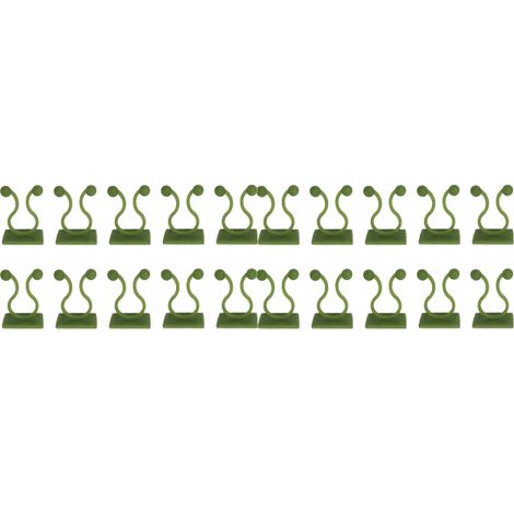 (20 pièces) Clips de fixation pour plantes grimpantes, crochets de fixation pour lianes et rotin, tuteurs auto-adhésifs invisibles pour plantes grimpantes. (1/4)