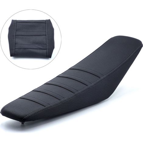 Elegante cuscino per sella da e-bike con superficie nera (1/2)