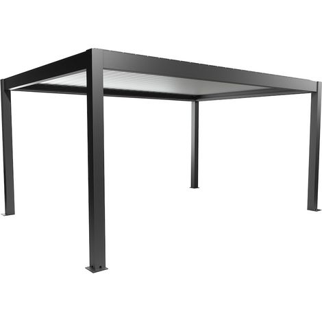 Pergola Gr. 5 x 3,5 dunkelgrau/silber-metallic