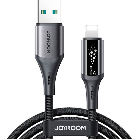 USB-A-Kabel – iPhone Lightning S-A60 StarTalk 3A 1,2 m – Schwarz
