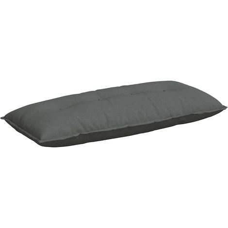 Coussin de Dos Gris foncé 120 x 19 x 50 cm tissu (1/5)