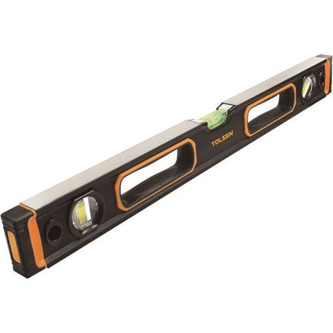 Livella magnetica 40 cm con terminali in gomma 3 bolle (1/2)