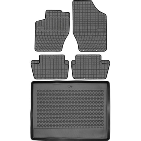 Juego de alfombrillas de goma para Citroën C4 II Hatchback (2010-2017) + alfombrilla para el maletero. (1/5)