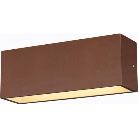 Applique extérieue up/down SITRA L rouille LED 24W CCT IP65 bord de mer - SLV - 1005157