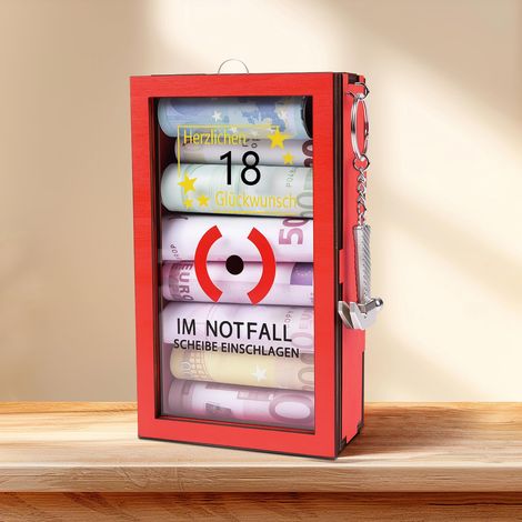 Boîte d'urgence Amusante avec Marteau, IM NOTFALL SCHEIBE EINSCHLAGEN (1/5)