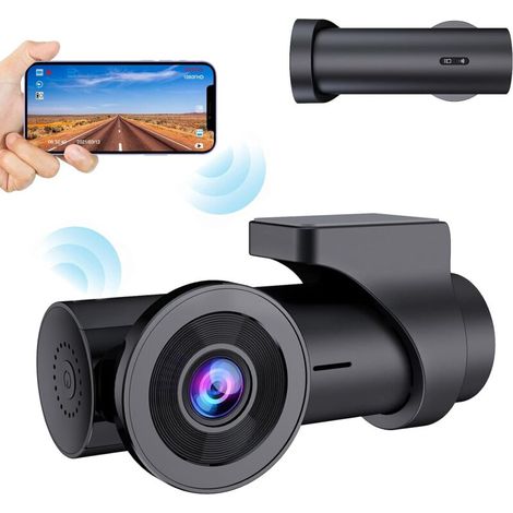 EASYCOMFORT Dashcam Voiture WiFi Full HD 1080P, Caméra Embarquée Voiture sans Écran Grand Angle 170°,Dash Cam avec Enregistrement en Boucle (1/5)