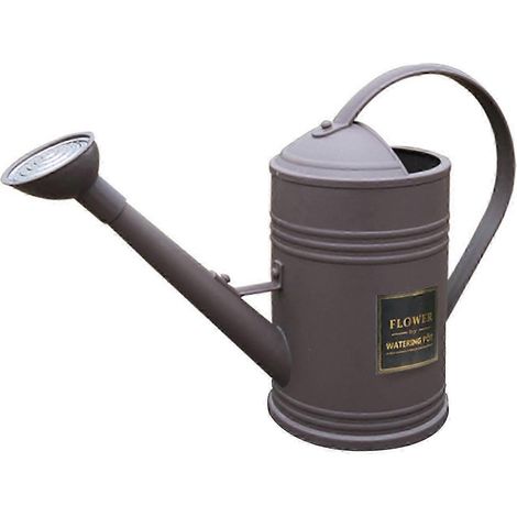 Gartengießkanne mit Griff, Gießkanne mit langem Ausguss, 1,8 l, Bewässerungsgerät für Zimmerpflanzen-Gray (1/5)
