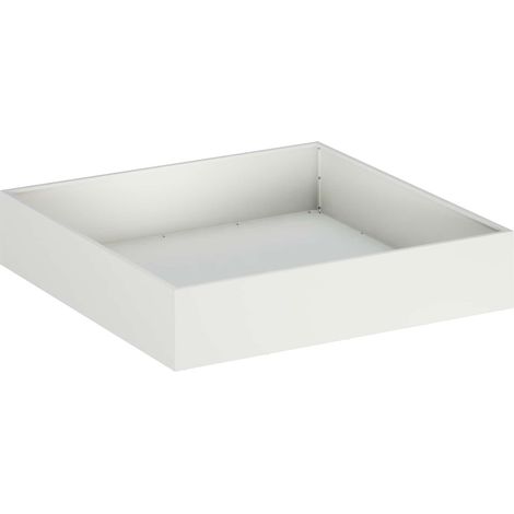 Maison Exclusive - Cache-pot de jardin Blanc 80 x 80 x 20 cm Acier laminé à froid (1/5)