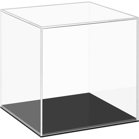Vitrine Acrylique avec Base Noire 15x15x15cm (1/5)
