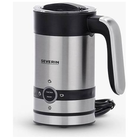 SEVERIN SM3584 Batteur à Lait à Induction 450 W 200 ml Noir Inox 3 Programmes Mousse Chaude/Froide