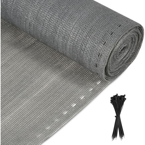 Schermo 1.2x20m - Schermo oscurante con trama rinforzata da 150 g/m2 - Frangivento per giardino, terrazza e balcone - antracite (1/5)